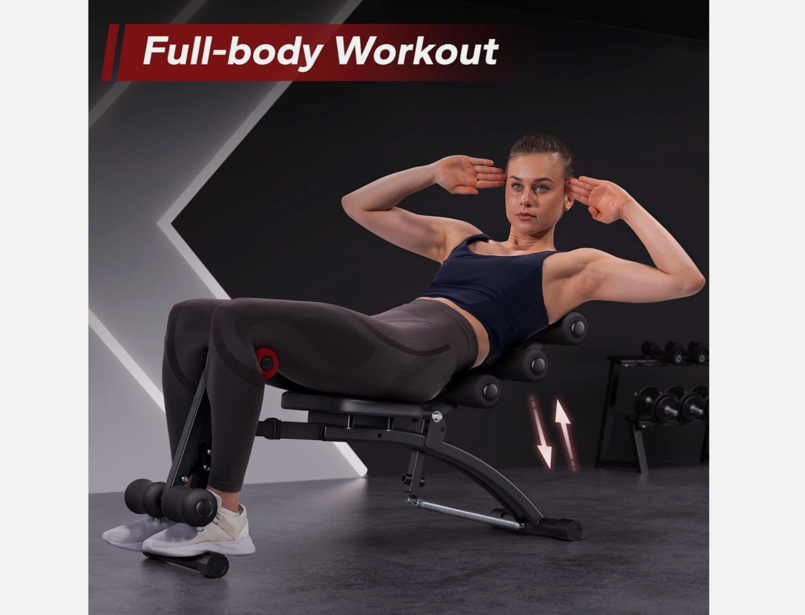 MERACH Ab Machine, Stomach Workout Equipment with Adjustable Length, Abdominal W