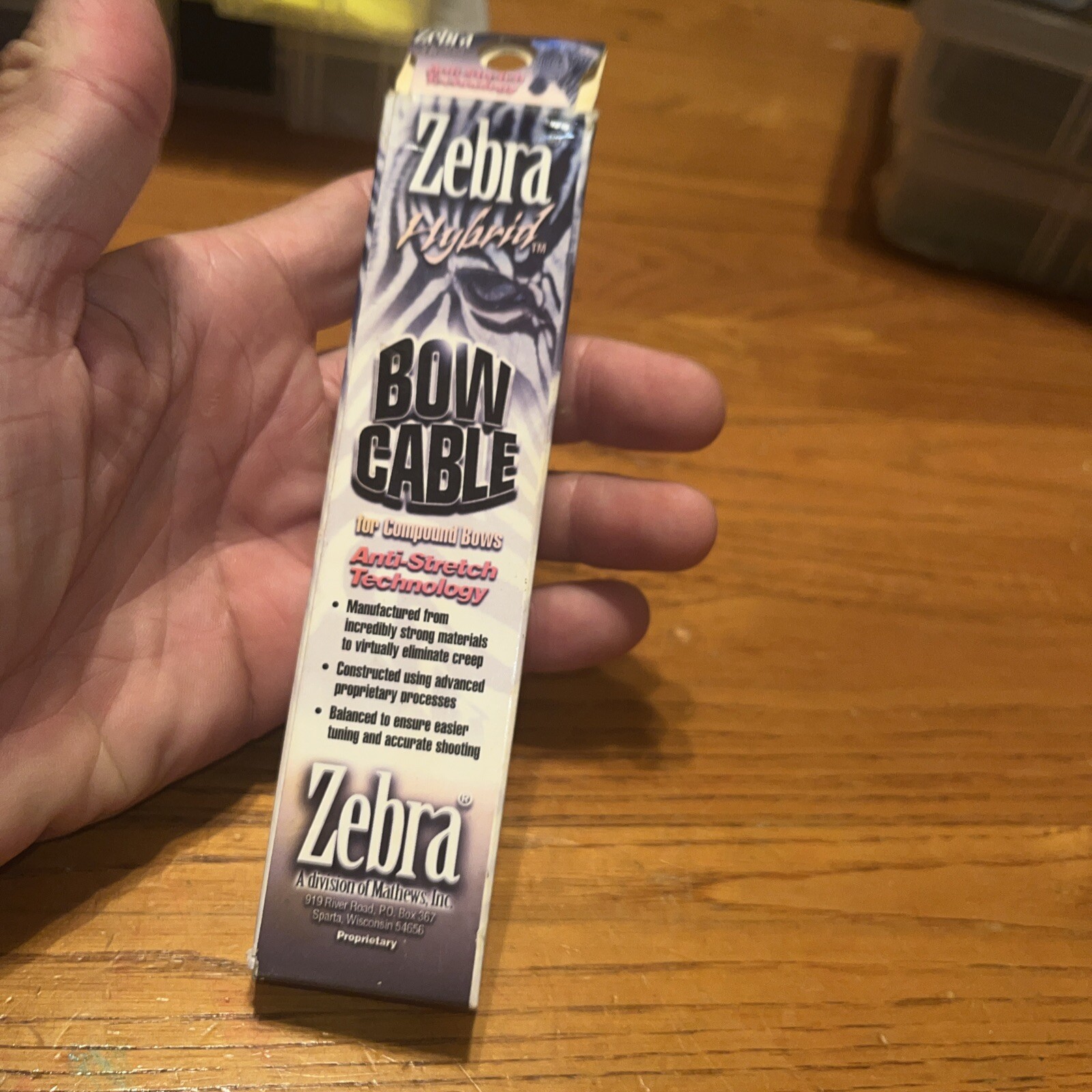 Zebra Hybrid Bow Cable 36 1/4" Legacy Tan/ Black