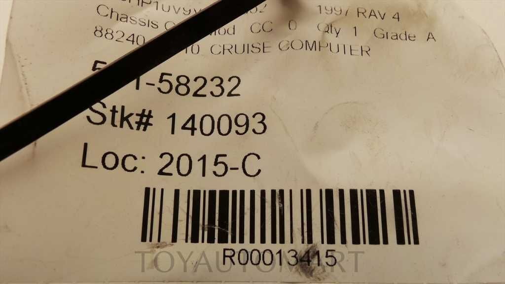 96-97 TOYOTA RAV 4 CRUISE CONTROL MODULE ECM ASSEMBLY