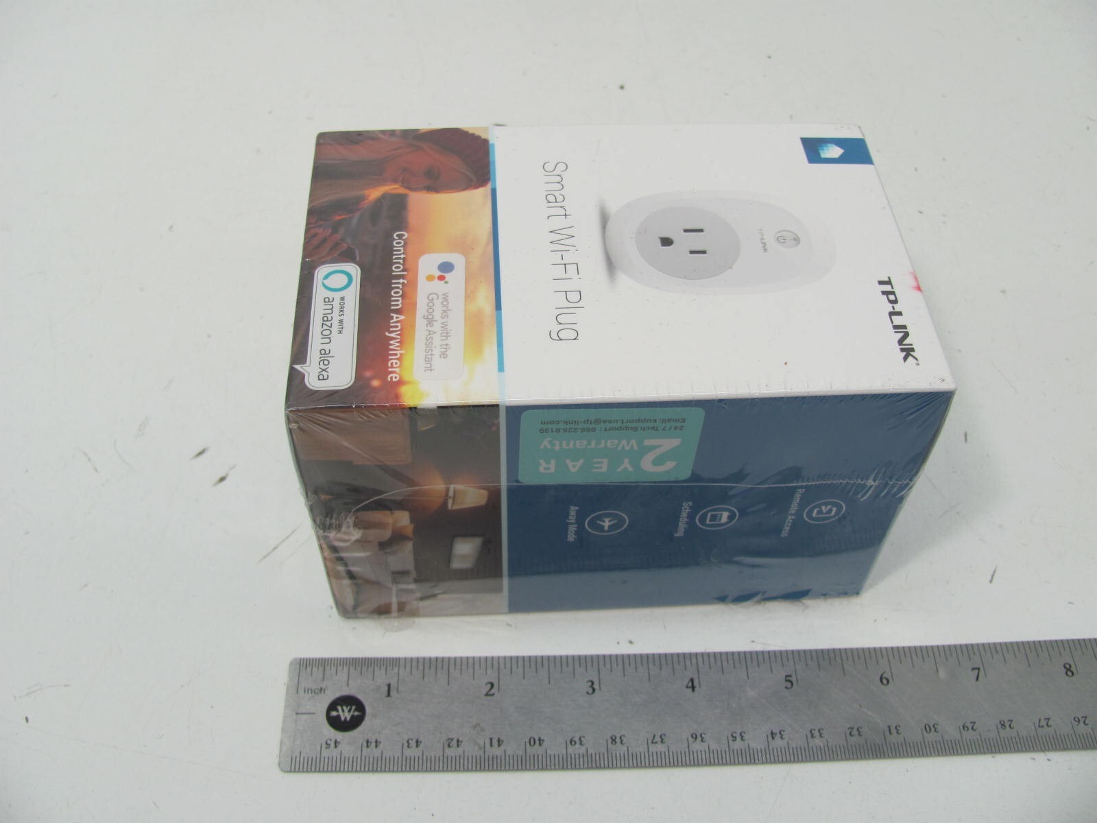 NEW TP-Link Wi-Fi Smart Plug HS105 Amazon Alexa Google Assistant Cortana White