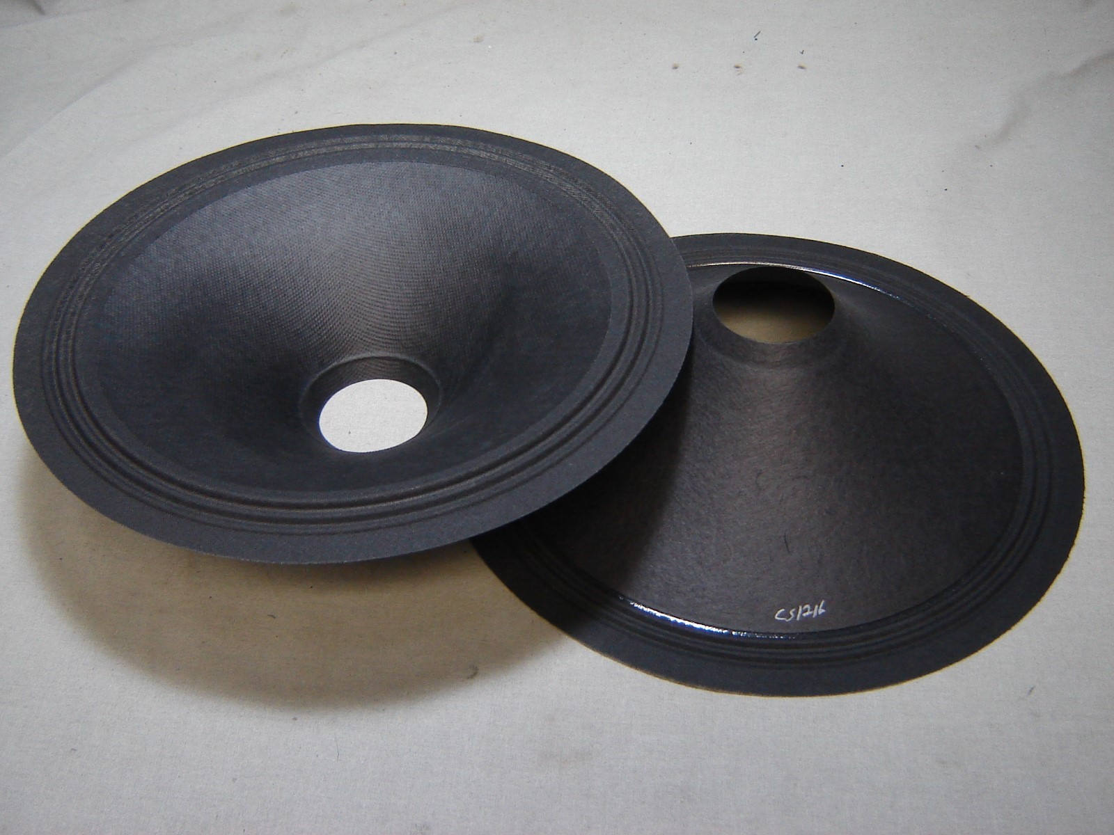 Pr. 12" Paper Speaker Cones -- Recone Parts -- CS1216