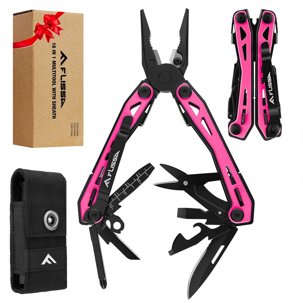 16-in-1 Multi Tool Plier Stainless Steel Self-locking Multitool Pocket Knife USA