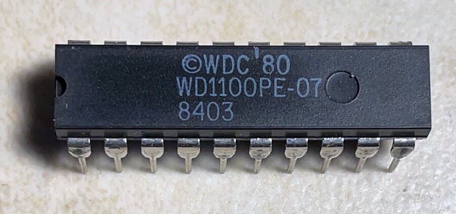 Western Digital WD1100PE-07 Winchester Disk Controller - NOS