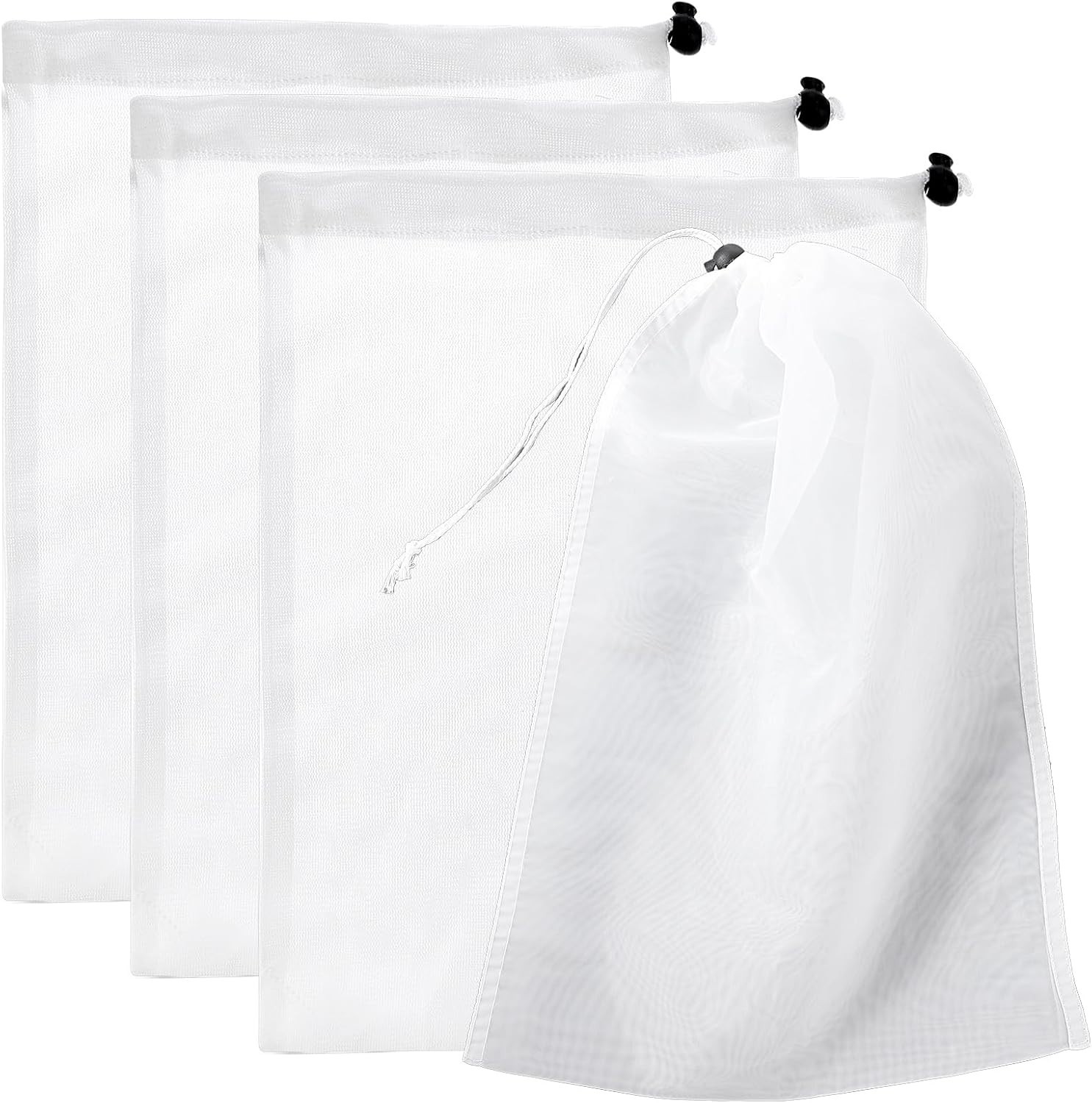 4 PCS Pool Vacuum Replacement Mesh Bag, Fine Mesh Filter Bags Pool Cleaner Bag S