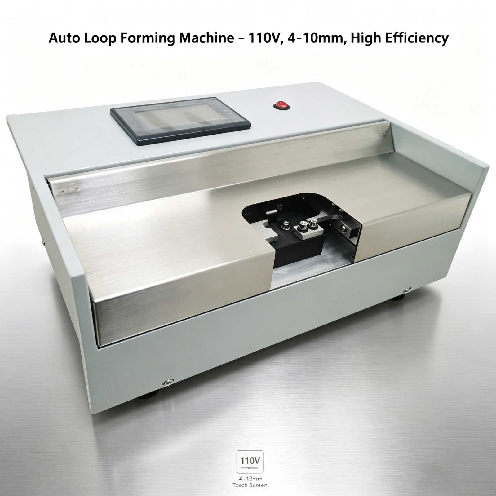 USED Automatic Wire Loop Forming Machine 110V Coiling Machine BV Wire 2.5-6mm²