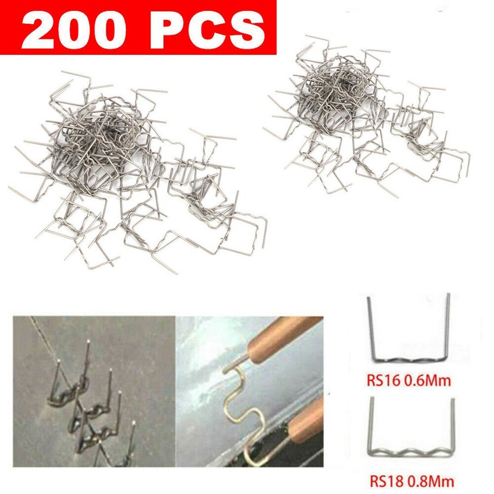 200pcs 0.6/0.8mm Hot for stapler Flat Staples For Plastic Welder/Car Bumper