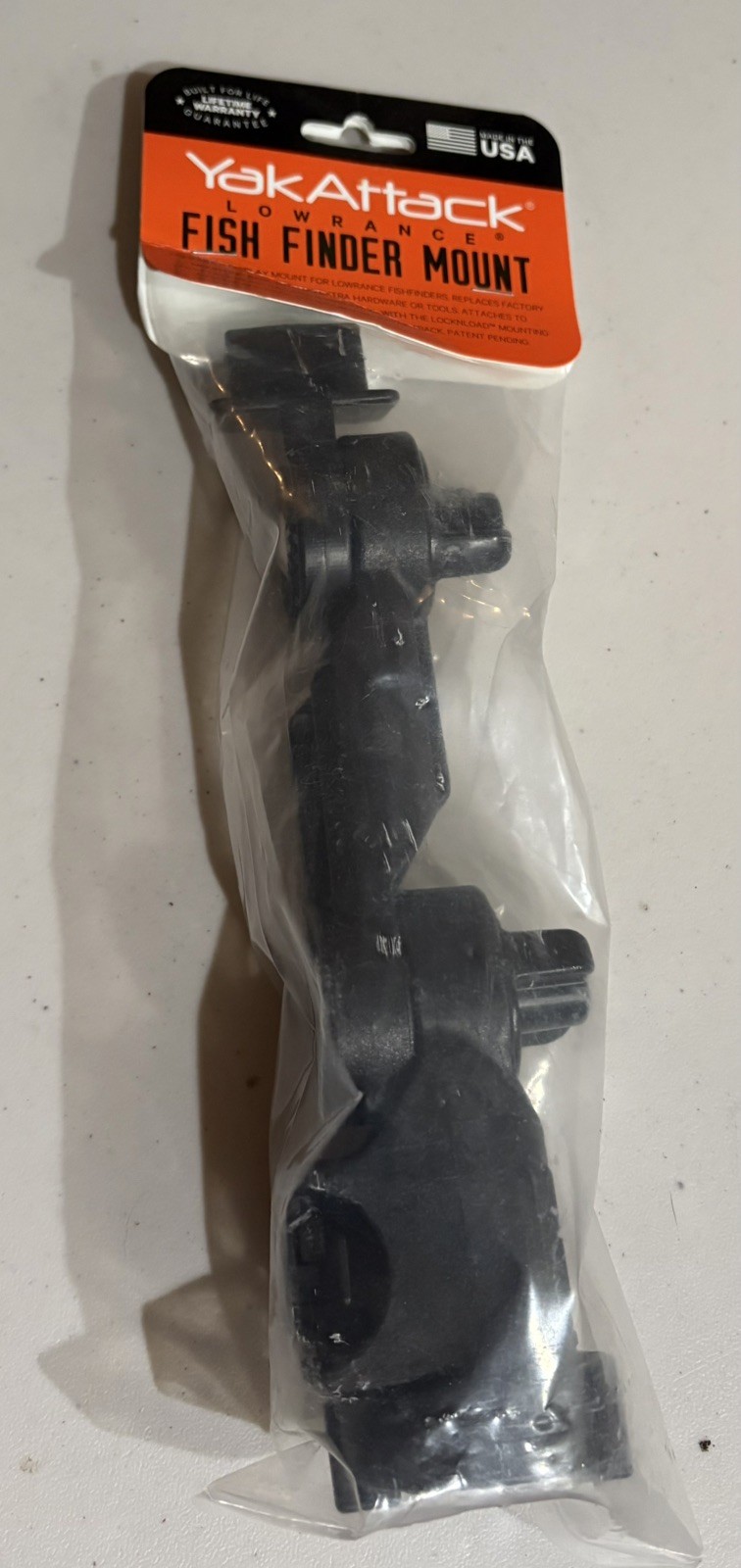YAKATTACK LOWRANCE FISH FINDER MOUNT - NEW UNOPENED IN PACKAGE #FFP-1002