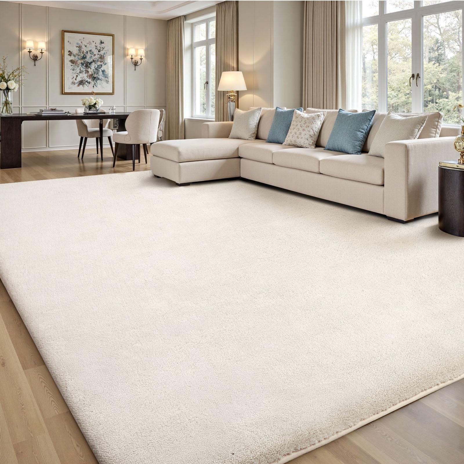 Sour Lemon 10x14 Area Rugs for Living Room, Soft Large Area Rug Fluffy Rugs f...