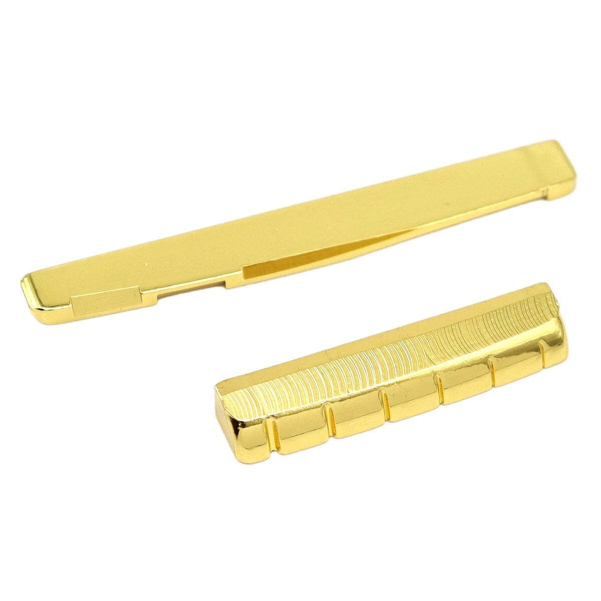6 String Acoustic Guitar Brass Bridge Saddle and Nut Set for Acoustic Guitar