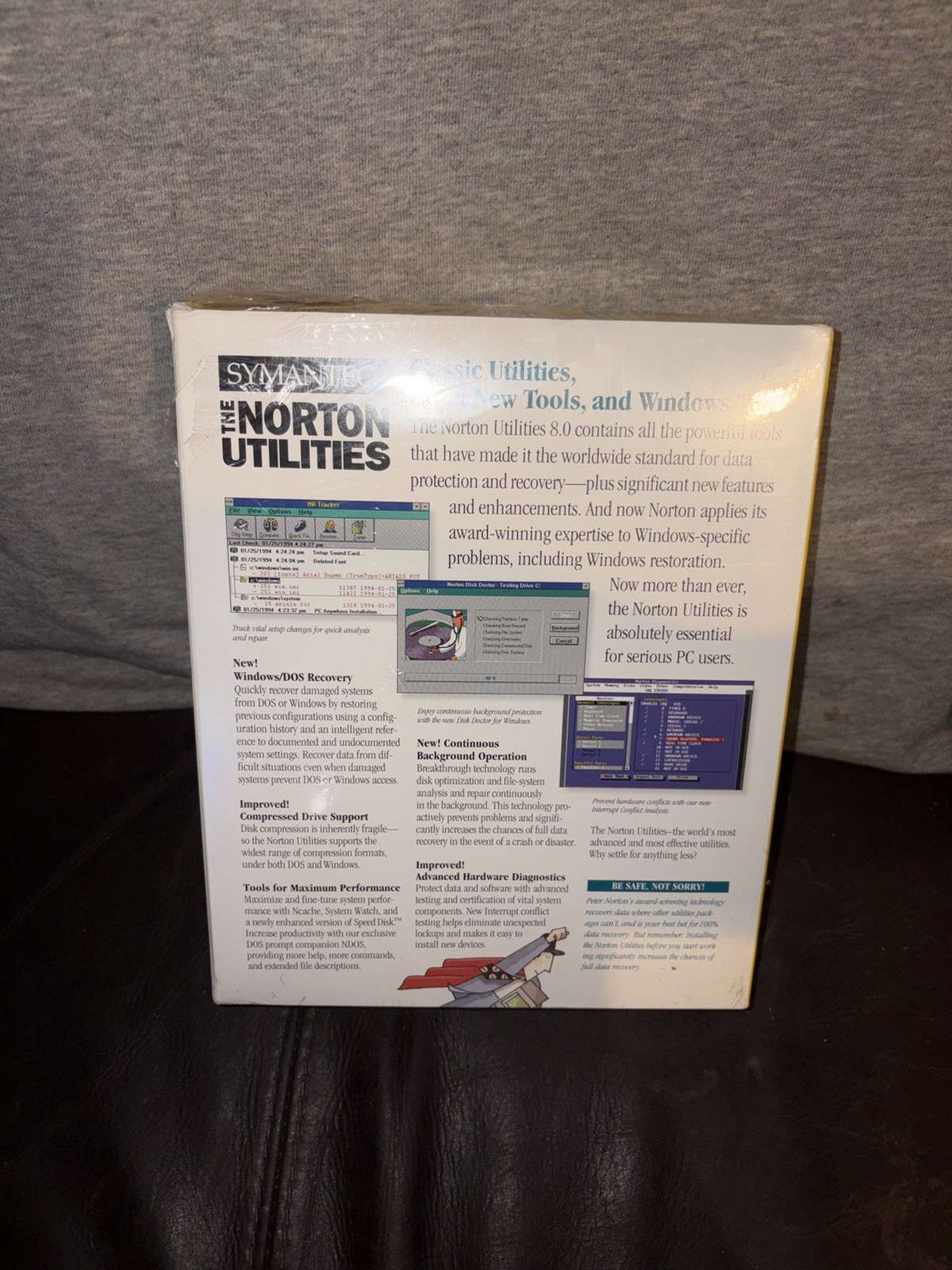 Symantec The Norton Utilities Floppy Disks Software Version 8.0 Windows NEW