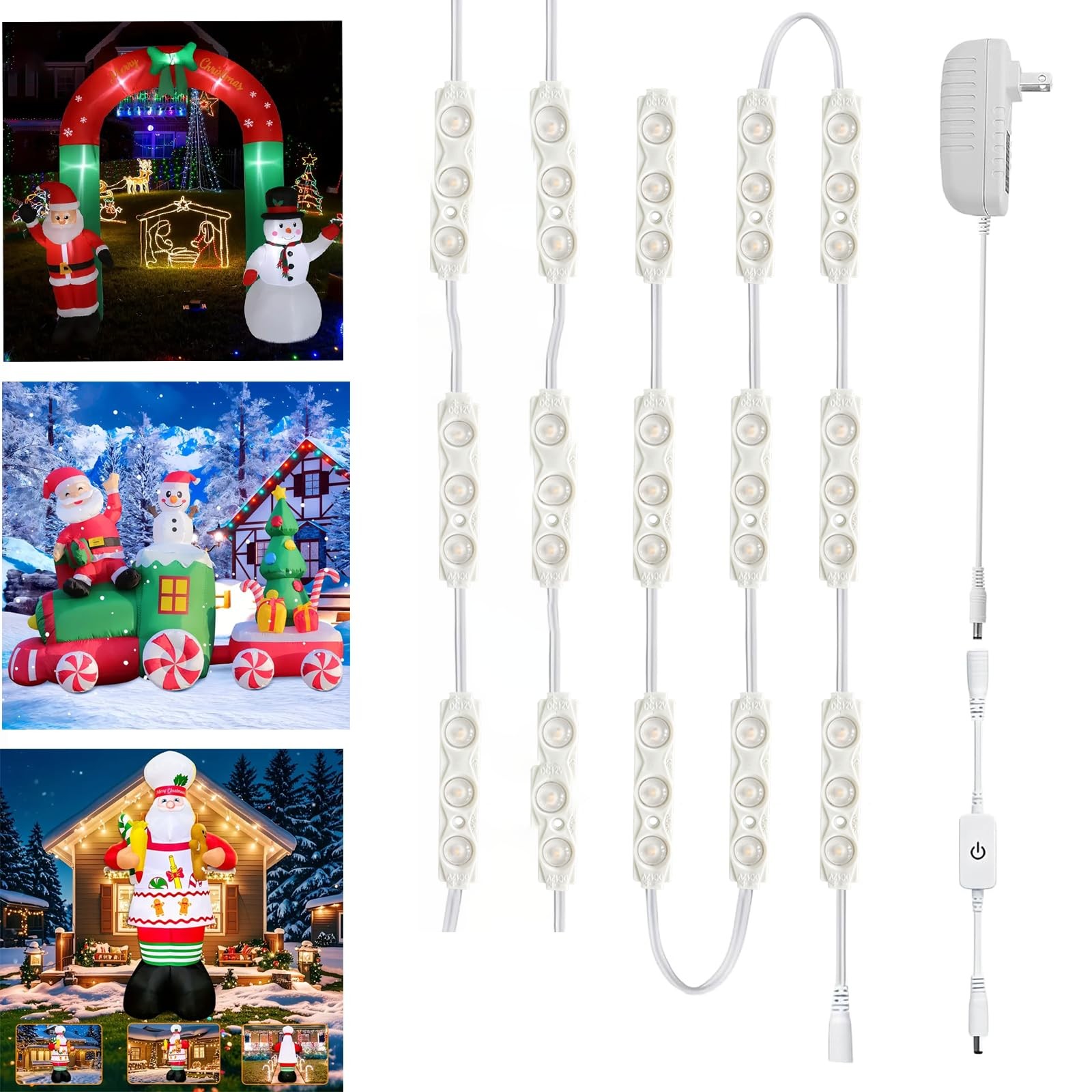 LED Module, Inflatable Toy Lights, White 20 Pack, 9.8ft, 2835 SMD, LED IP65 W...