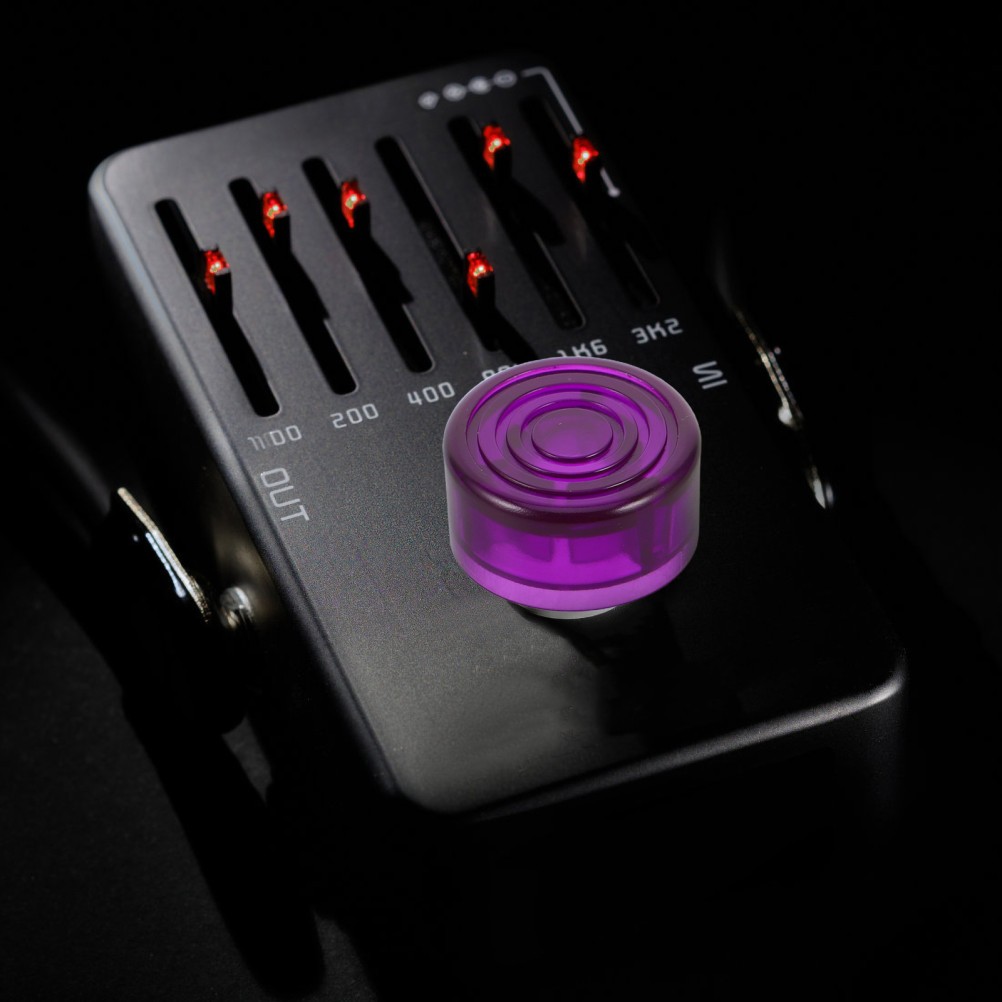 15Pcs Purple Guitar Pedal Knobs Plastic Caps Durable Effect Pedal Covers