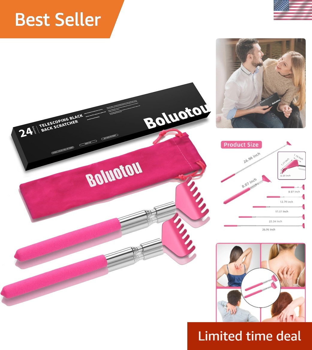 Durable Stainless Steel Portable Back Scratcher Pack – Never Rusting and Elegant