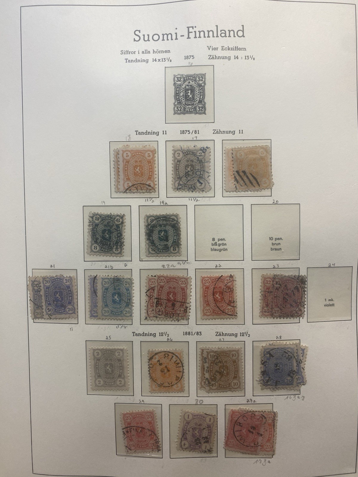 Finland 1856-1986 Stamp Collection in Lighthouse album(See Pics On Description)