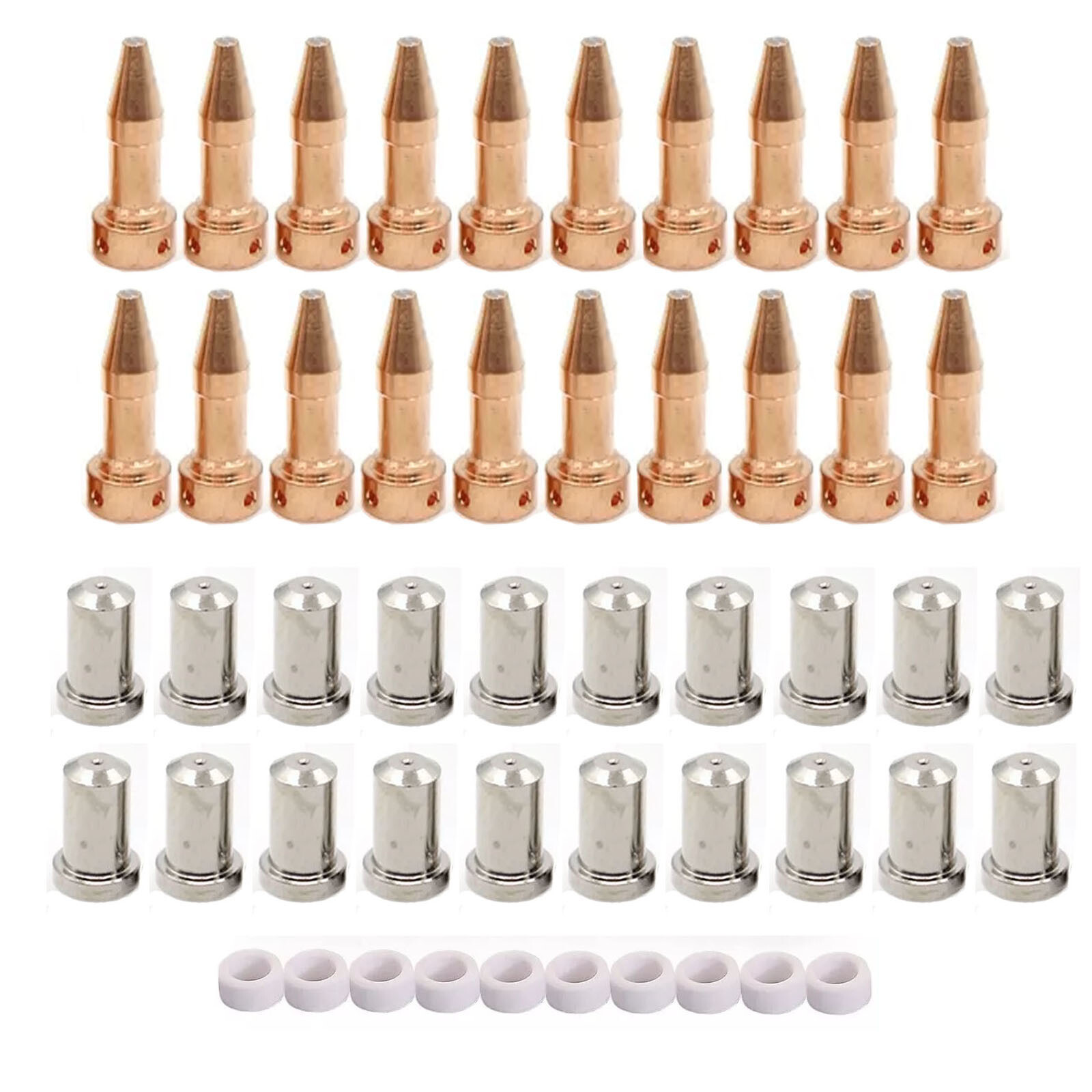 50pc 33366XL Electrode 33369 Nozzle 50A fits ESAB L-Tec Linde PT-23 PT-27 Plasma