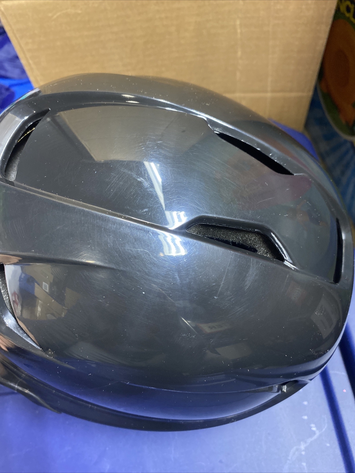 Easton Z5 Batting Helmet w/Mask - JR Black NEW/w Scratches
