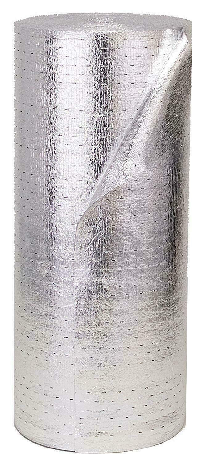 PERFORATED 3MM Reflective Foam Core Insulation, RADIANT BARRIER 36" X 5ft roll