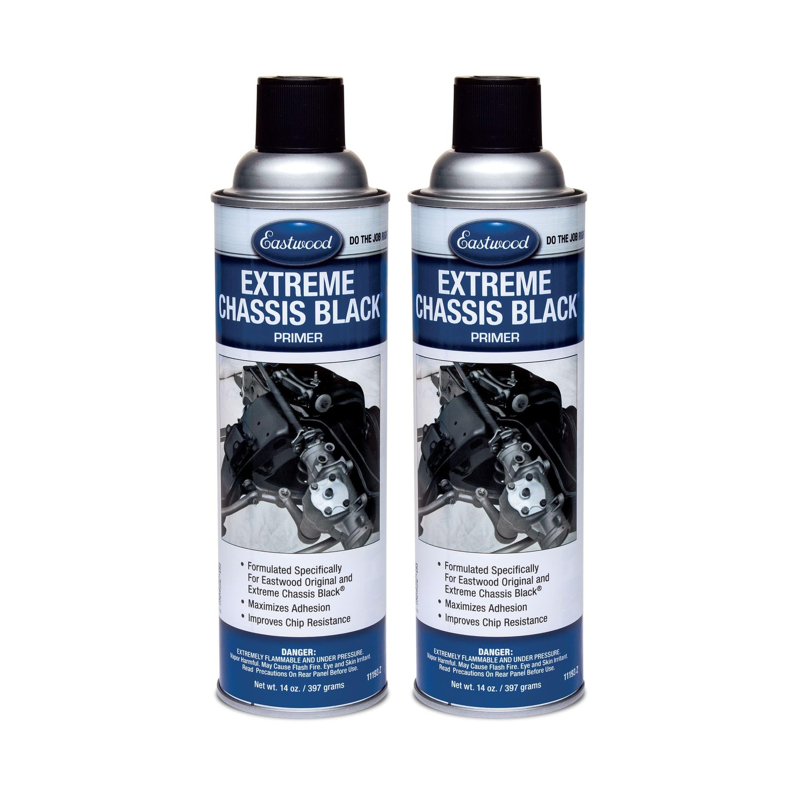 Eastwood Extreme Chassis Black Primer Spray Paint Aerosol 14 oz | 2 Pack