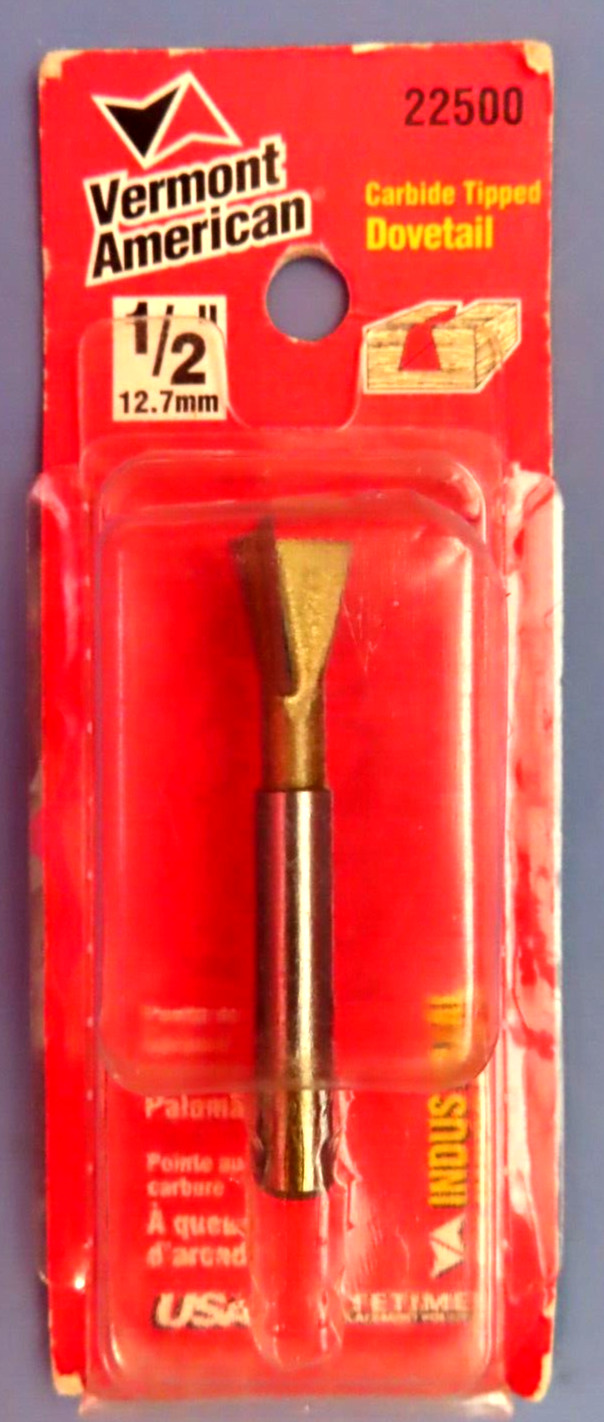 2- 1/2” Carbdie Tipped Dovetail Router Bits  Vermonet American # 22500