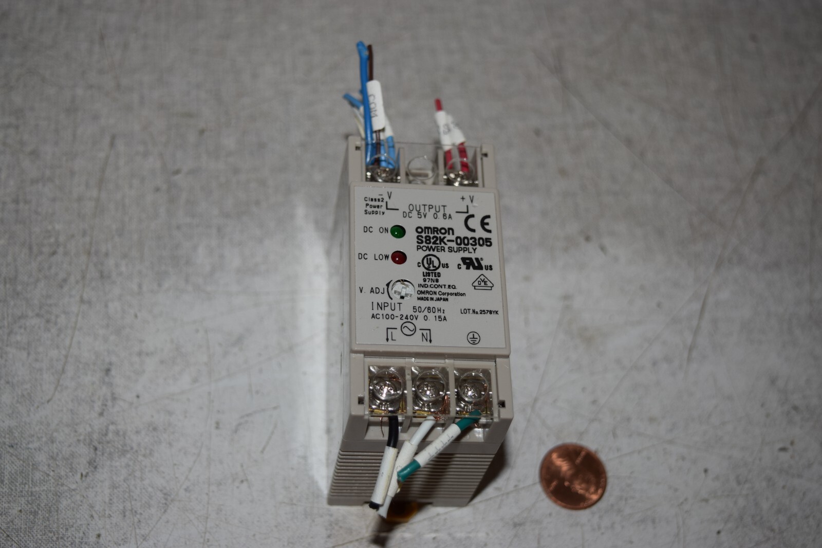 Omron S82K-00305 Power Supply