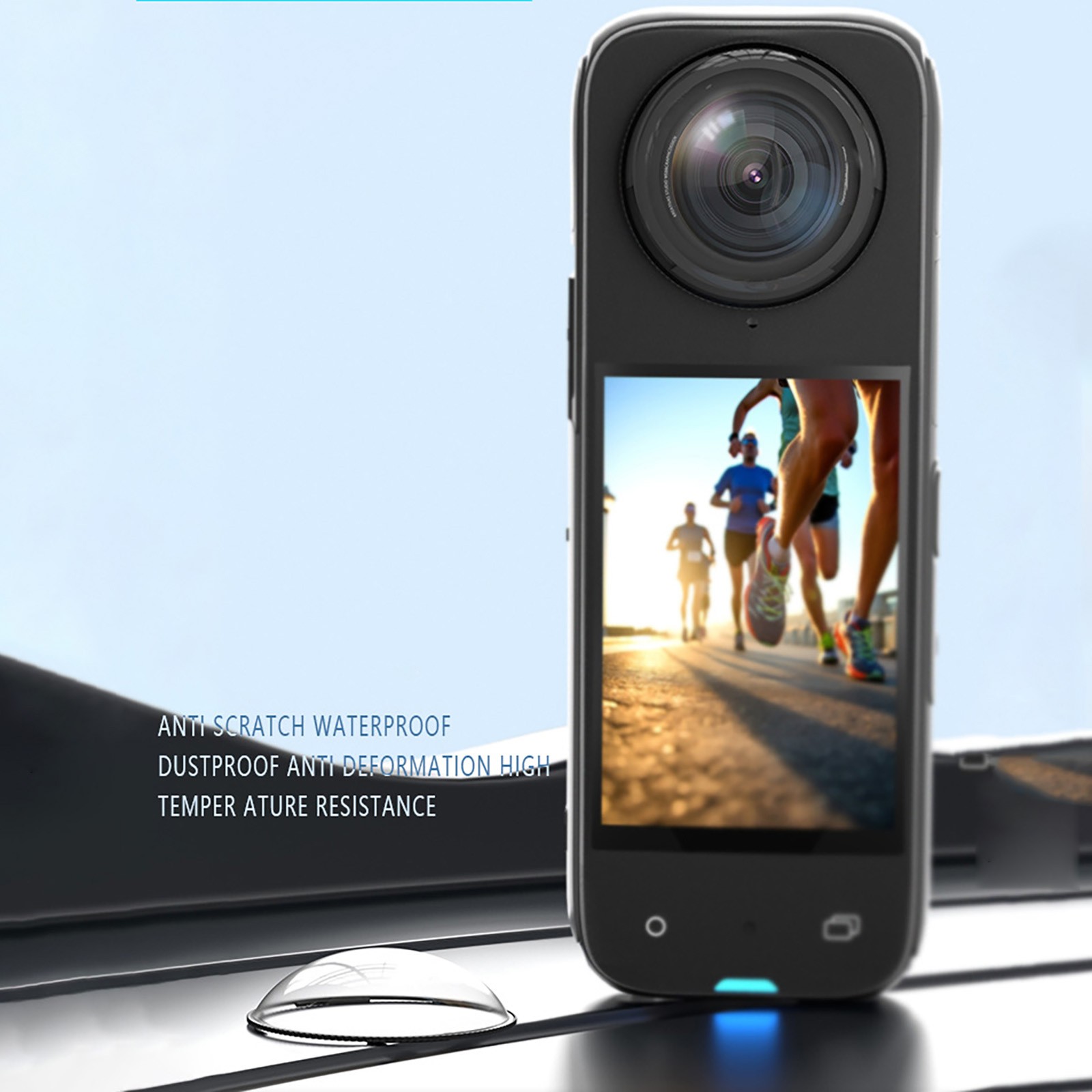 Datechable For insta360 X4 Rotating Optical Plastic Anti Scratch Lens Protector