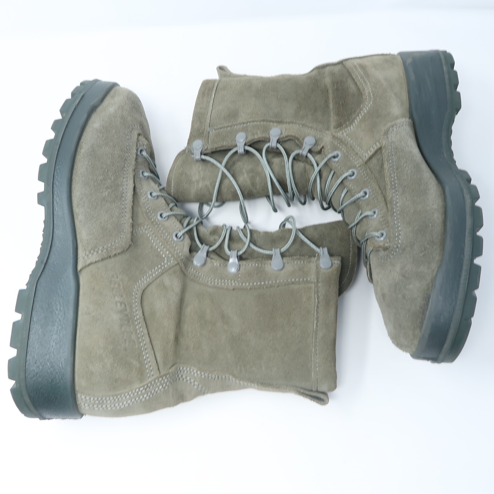BELLEVILLE Boots 675ST Combat Boots Steel Toe Seude Gore-Tex Green Size 9