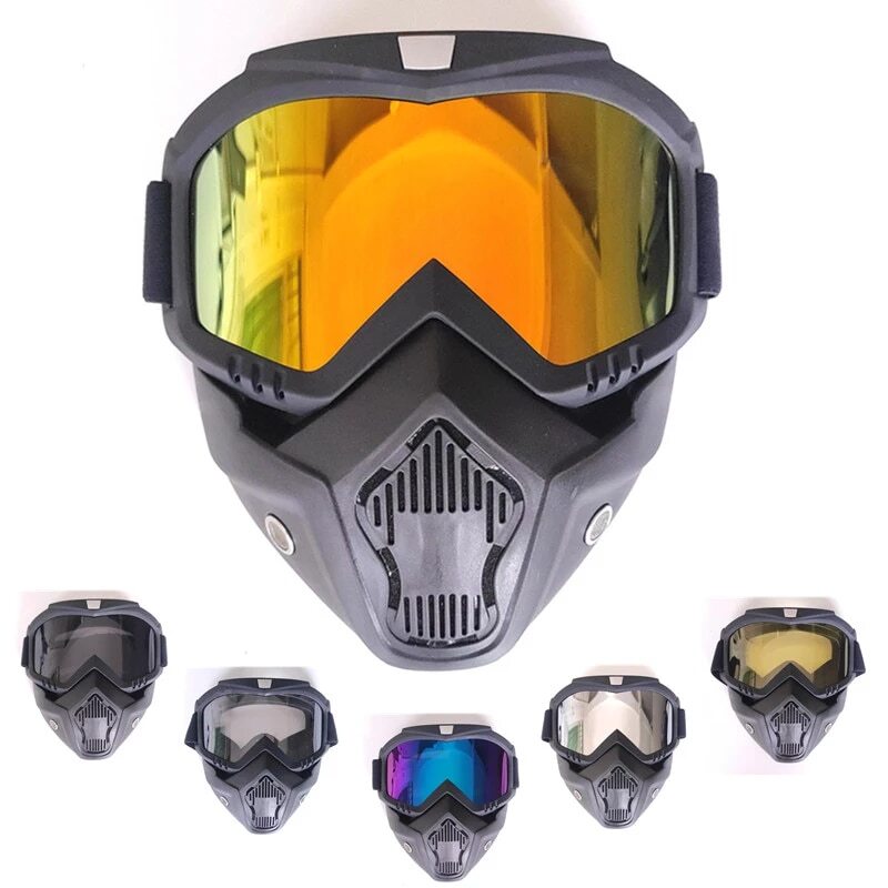 Winter Ski Snow Goggles Face Mask Snowboard Motocross ATV Off Road Race Eyewear