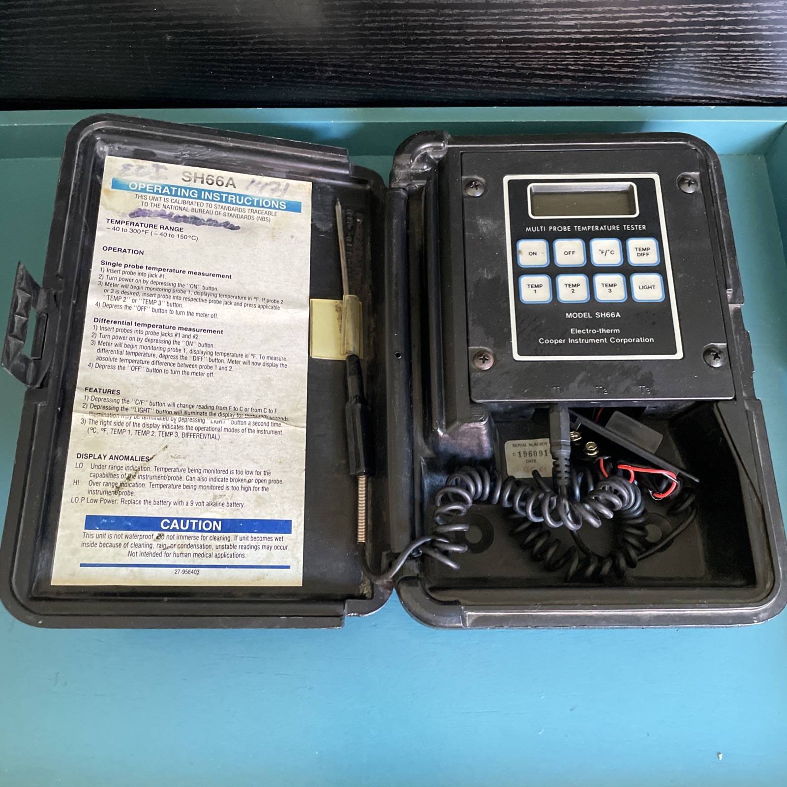 Cooper SH66A Electro-therm Digital Thermometer
