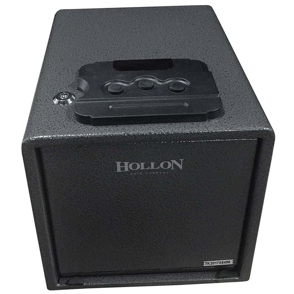 Hollon PB20 Pistol Safe Steel 3‑Digit Push Button Entry Override Key