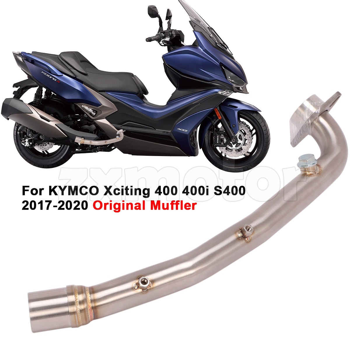 Exhausts System Header Pipe For Kymco Xciting400 S400 2018-2024 Original Muffler