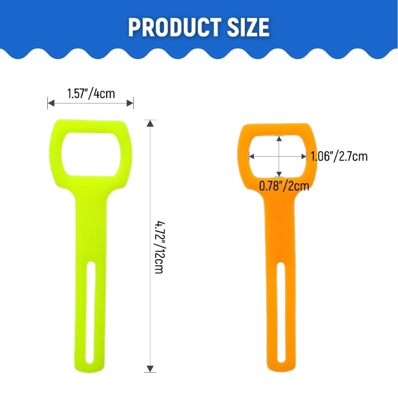 4pcs Adjustable Diving Strap Silicones Regulator Octopuses Wrap Holder