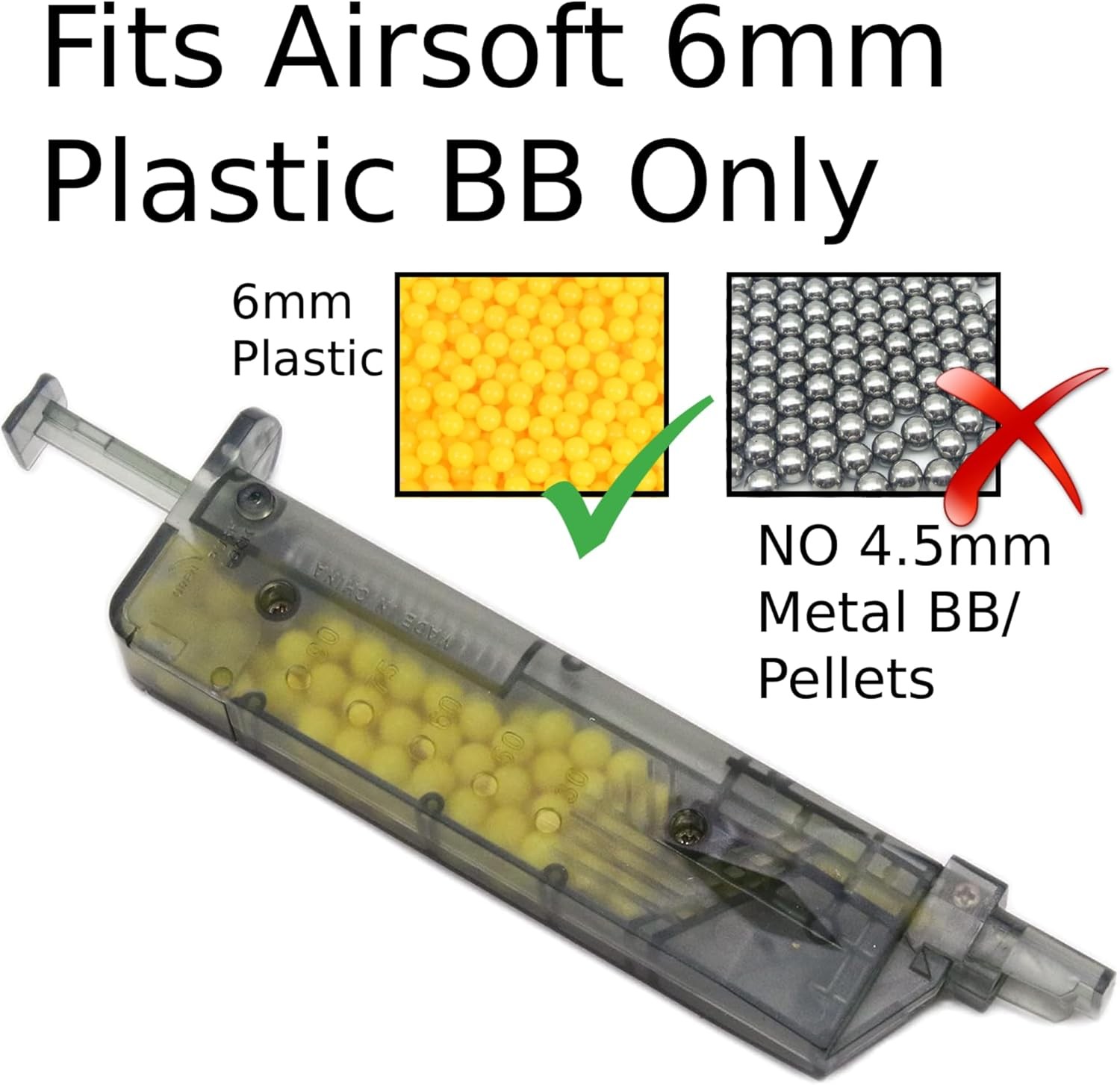 Airsoft Speed Loader with Capacity of 100 Bbs