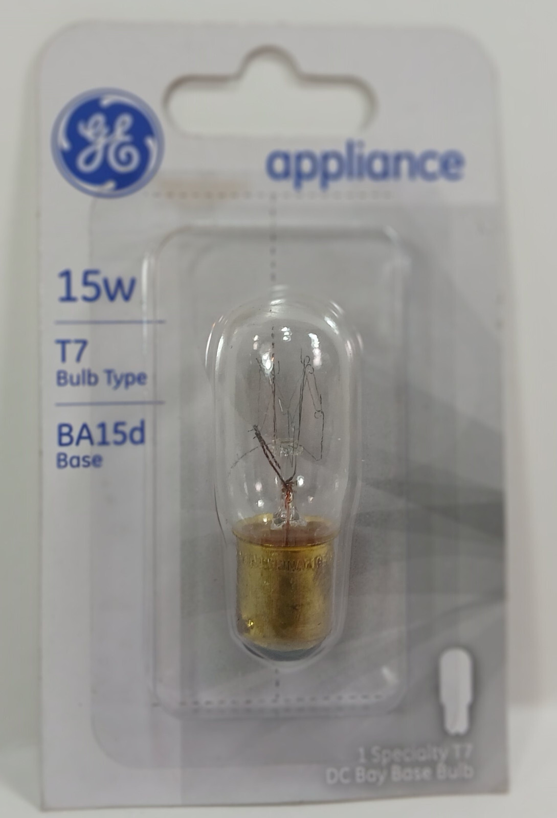 1 NEW GE 35154 15T7DC T7 BA15D 15W APPLIANCE BULB NNB ***MAKE OFFER***