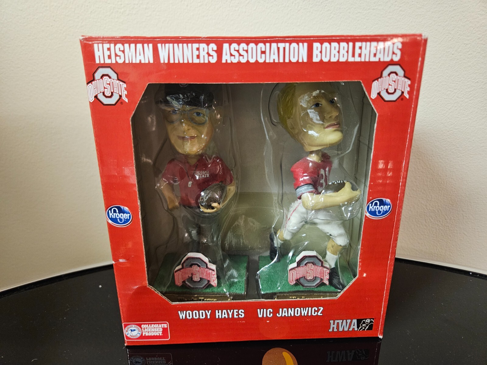 Ohio State Heisman Winners Association Bobble Heads Kroger - Hayes, Vic Janowicz