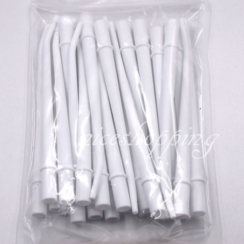 One Pack 25 Pcs 1/8" Dental Large Orifice Surgical Aspirator Suction Tips White