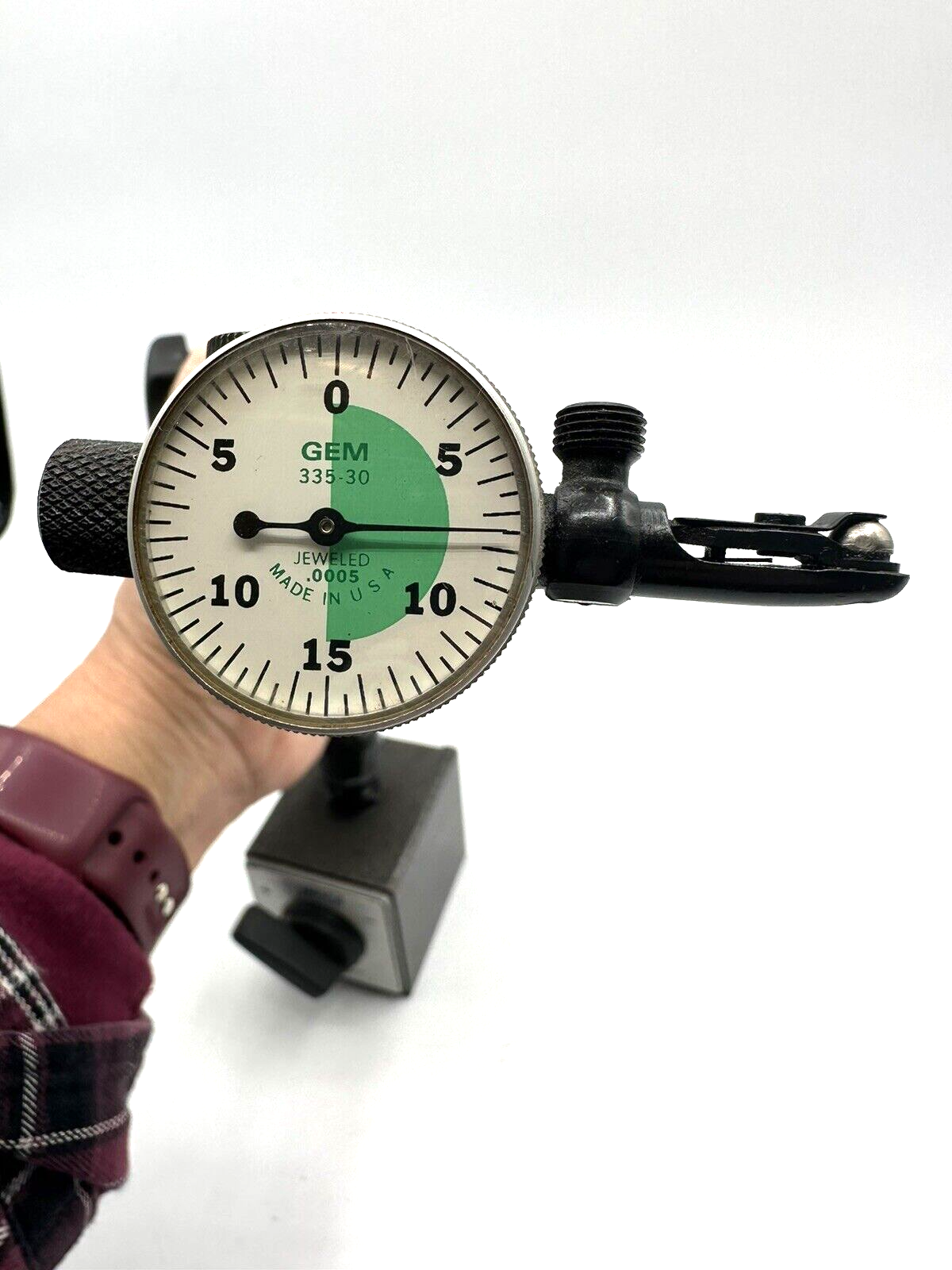 Noga Magnetic Base Universal Swivel Clamp Heavy Duty 12" Reach w/GEM Dial USA
