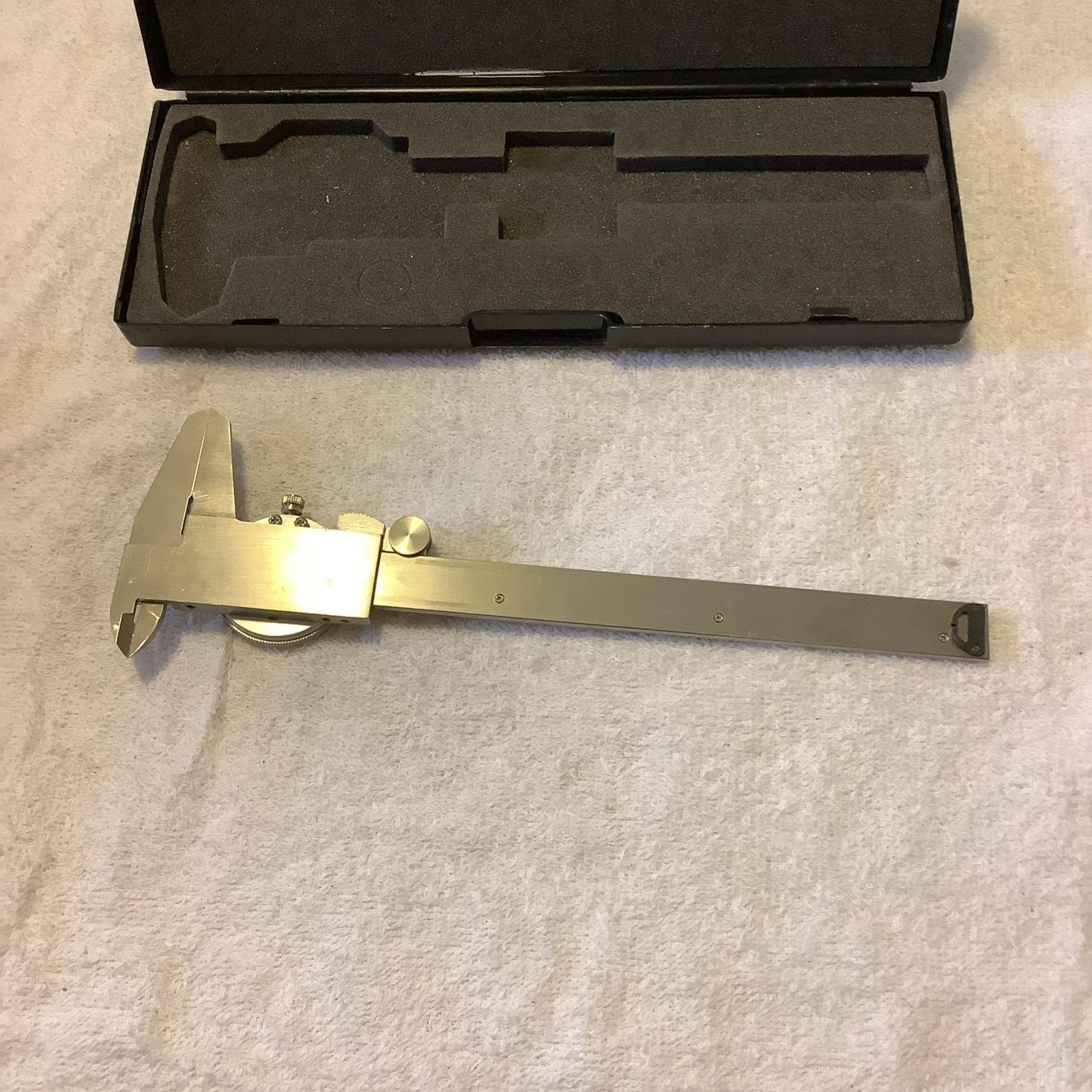 Aerospace Stainless Hardened 6" Caliper With Case .001 #M4