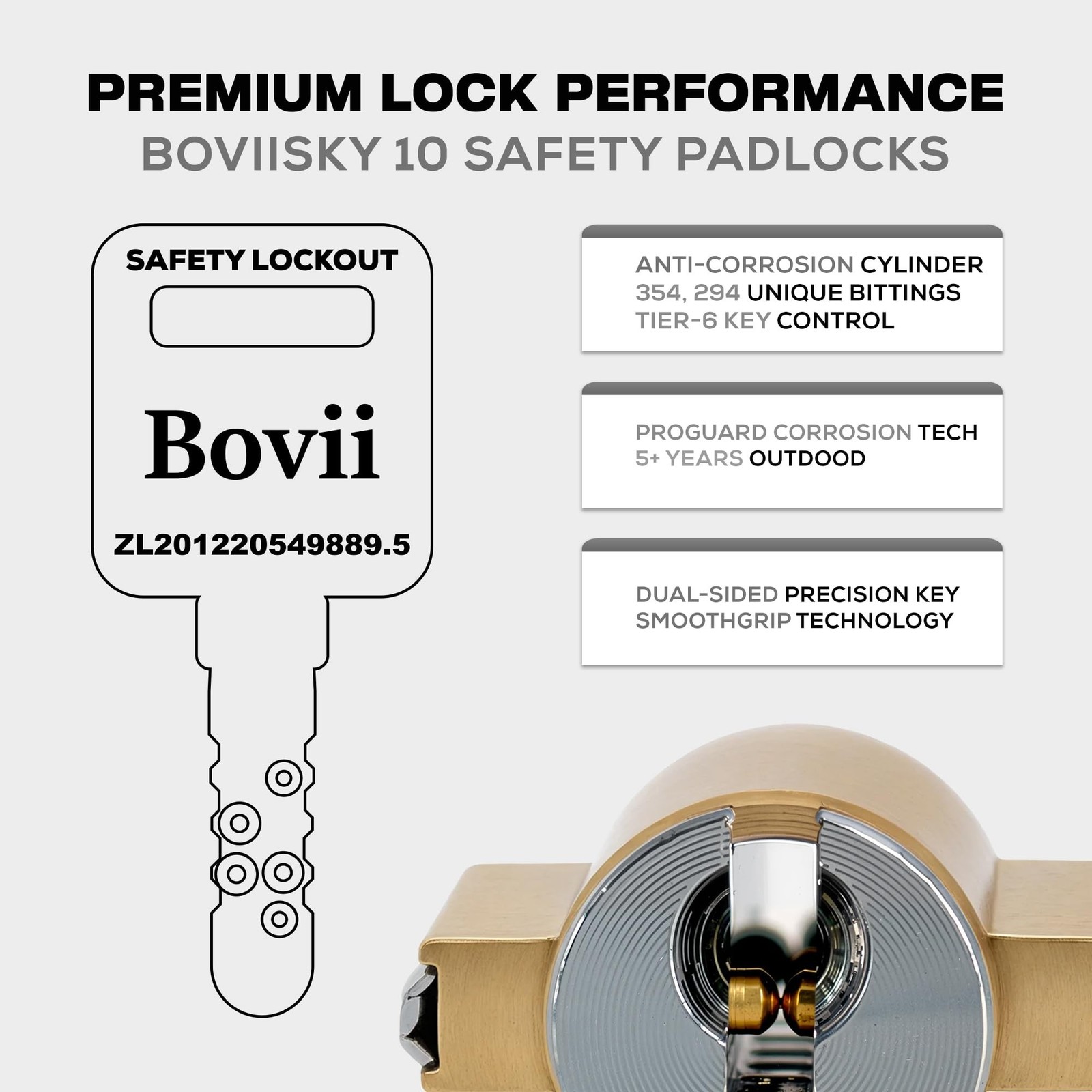 Lockout Tagout Locks Sets, 10 Black Lockout Tagout Safety Padlocks Keyed Diff...