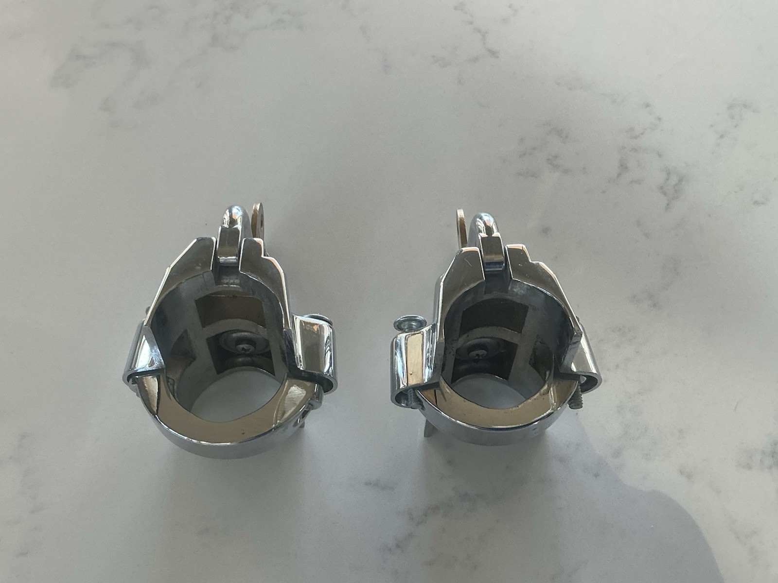Bikers Choice Chrome Universal Helmet Locks, a pair - V#74937S2
