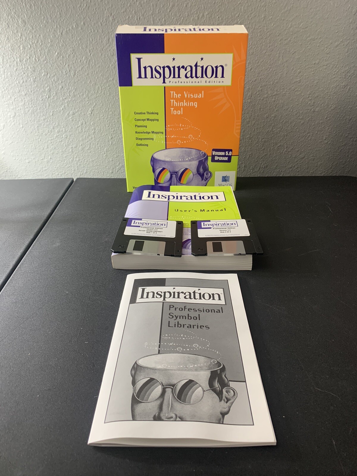 Inspiration Professional Edition Visual Thinking Tool MaC OS Version 5.0 1997