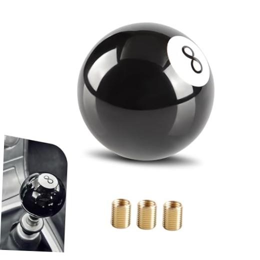 Car Gear Stick Handle, 2.16" Billiard Ball 8-Shaped Manual Shift Knob with