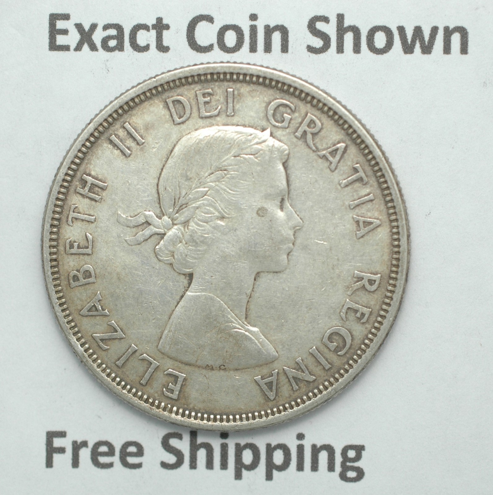 1964 Canada Silver Dollar 80% Silver Free Shipping