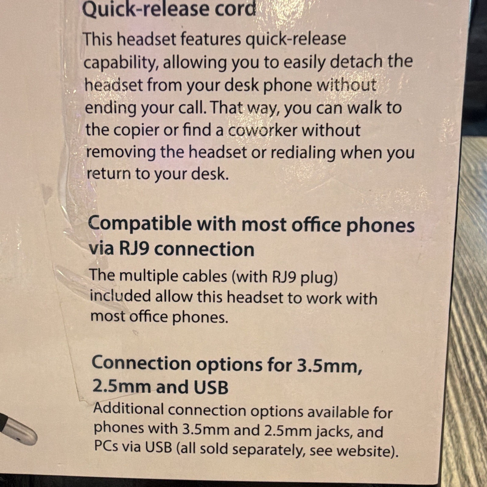 Vetch Corded-Ear Office Headset with Noise Cancelling Microphone