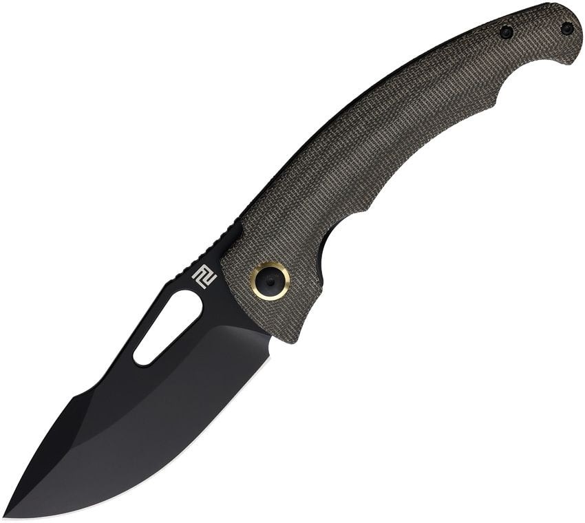 Artisan Cutlery Xcellerator -RPM9 Micarta 3.75 in Knife, 1860PBODG: 1860P-BODG