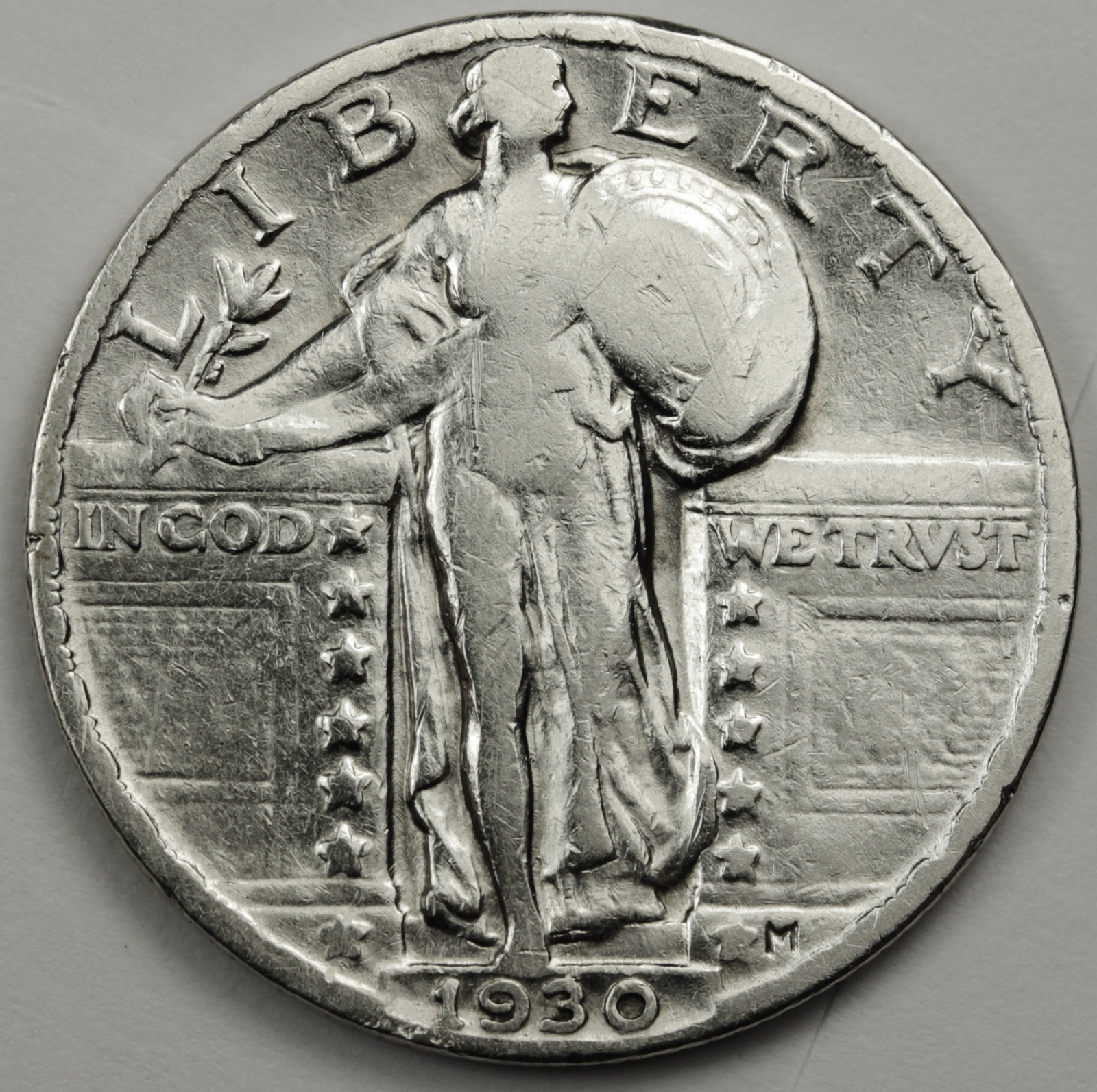 1930-p Standing Liberty Quarter.  Better Grade.  87092    *Inventory A~