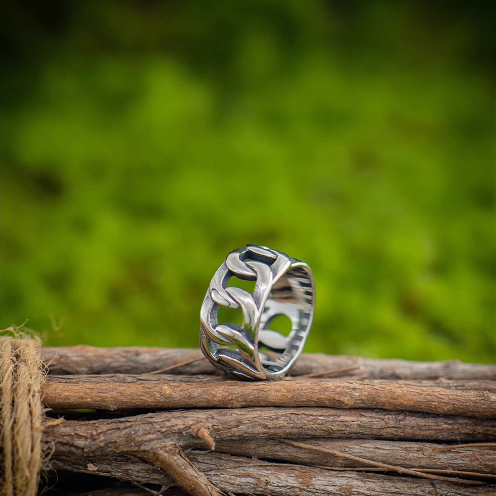 hangsworld Imprisonment Polishing version American Retro Motorcycle Chain Ring