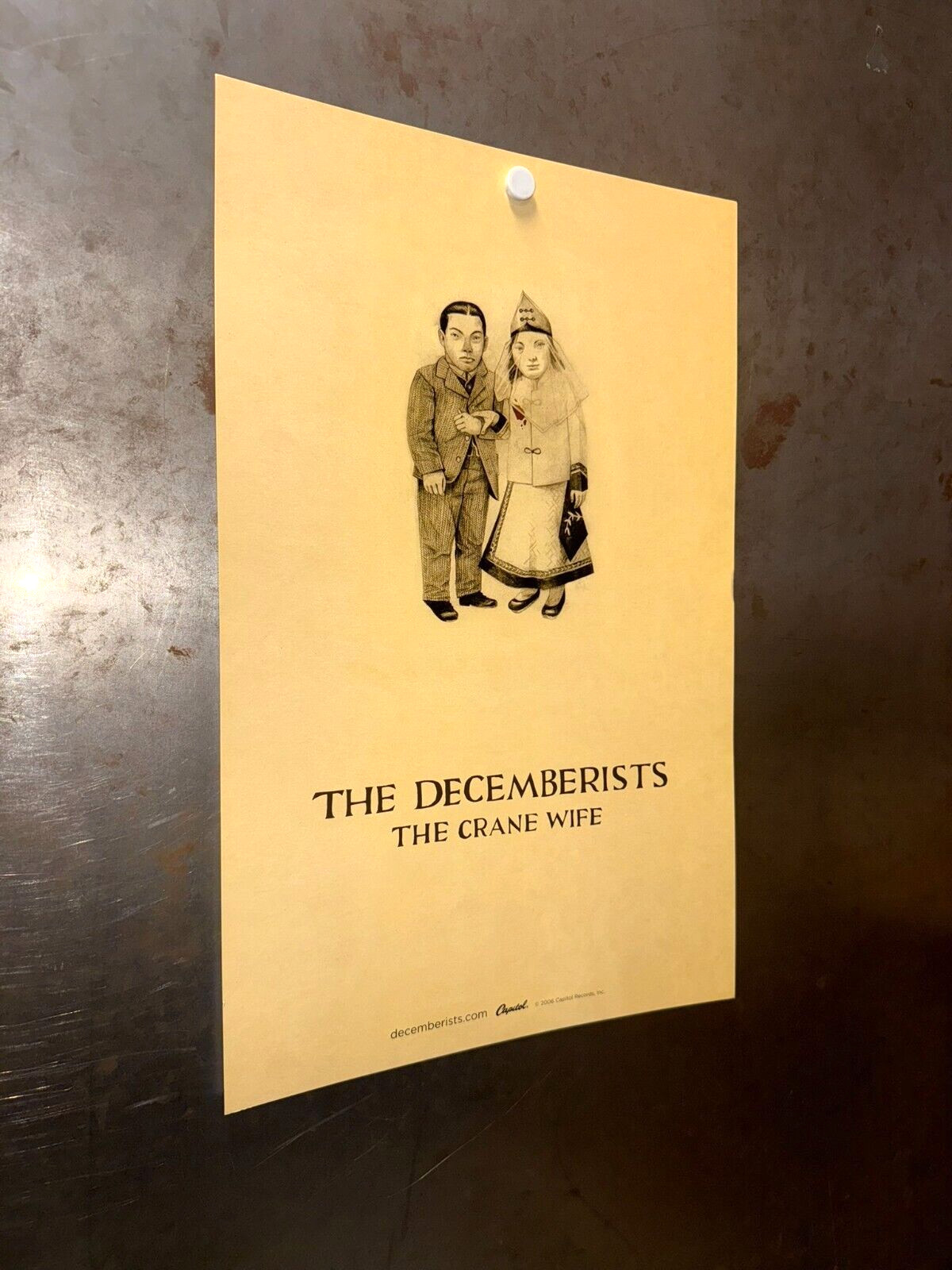DECEMBERISTS Crane Wife PROMO POSTER 2006 Capitol Records INDIE FOLK COLIN MELOY