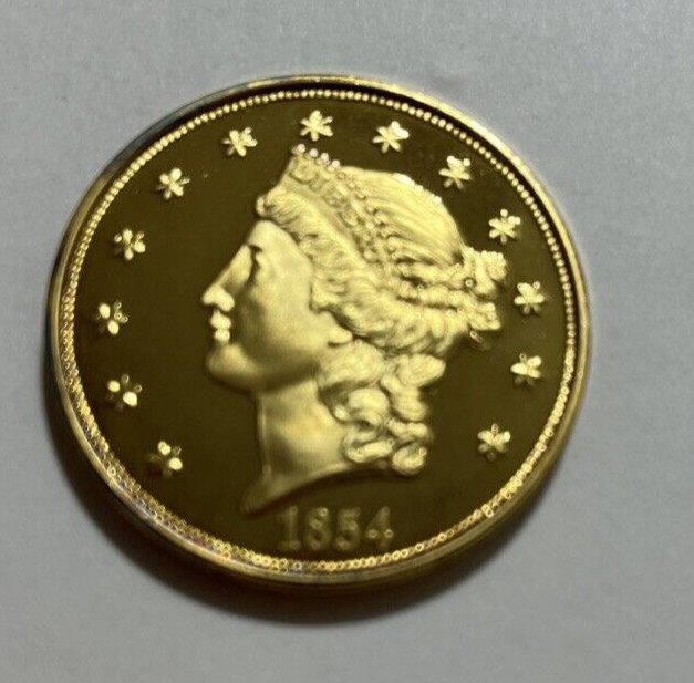 1854 13 STAR LIBERTY 20 DOLLAR COIN "COPY"