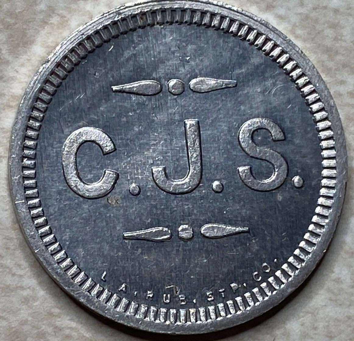 T9094   C. J. S., Unknown  Anillo Restrike Arcade Token