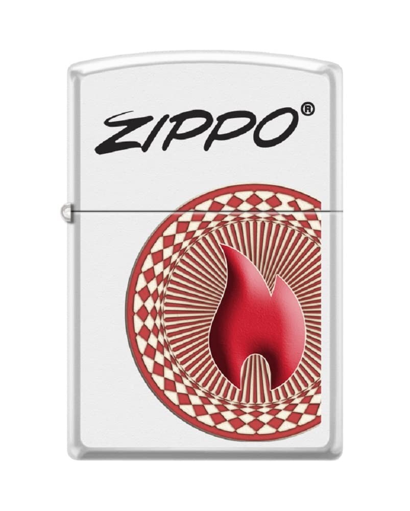 Zippo Lighter- Zippo and Flame Logo Windproof Lighter (Zippo Flame #Z6033)